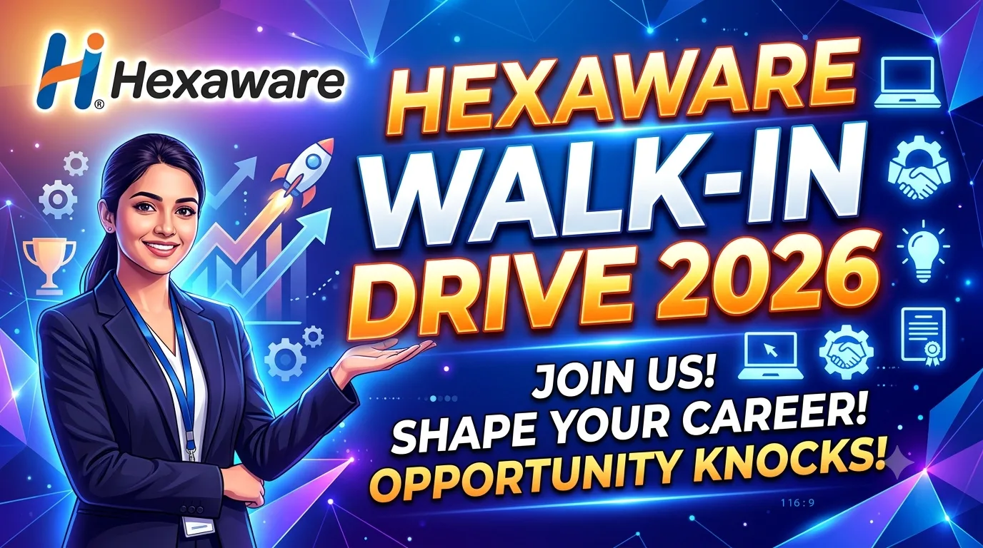 Hexaware Walk-in Drive 2026