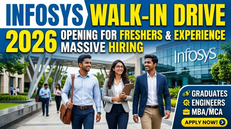 Infosys Walk-in Drive 2026