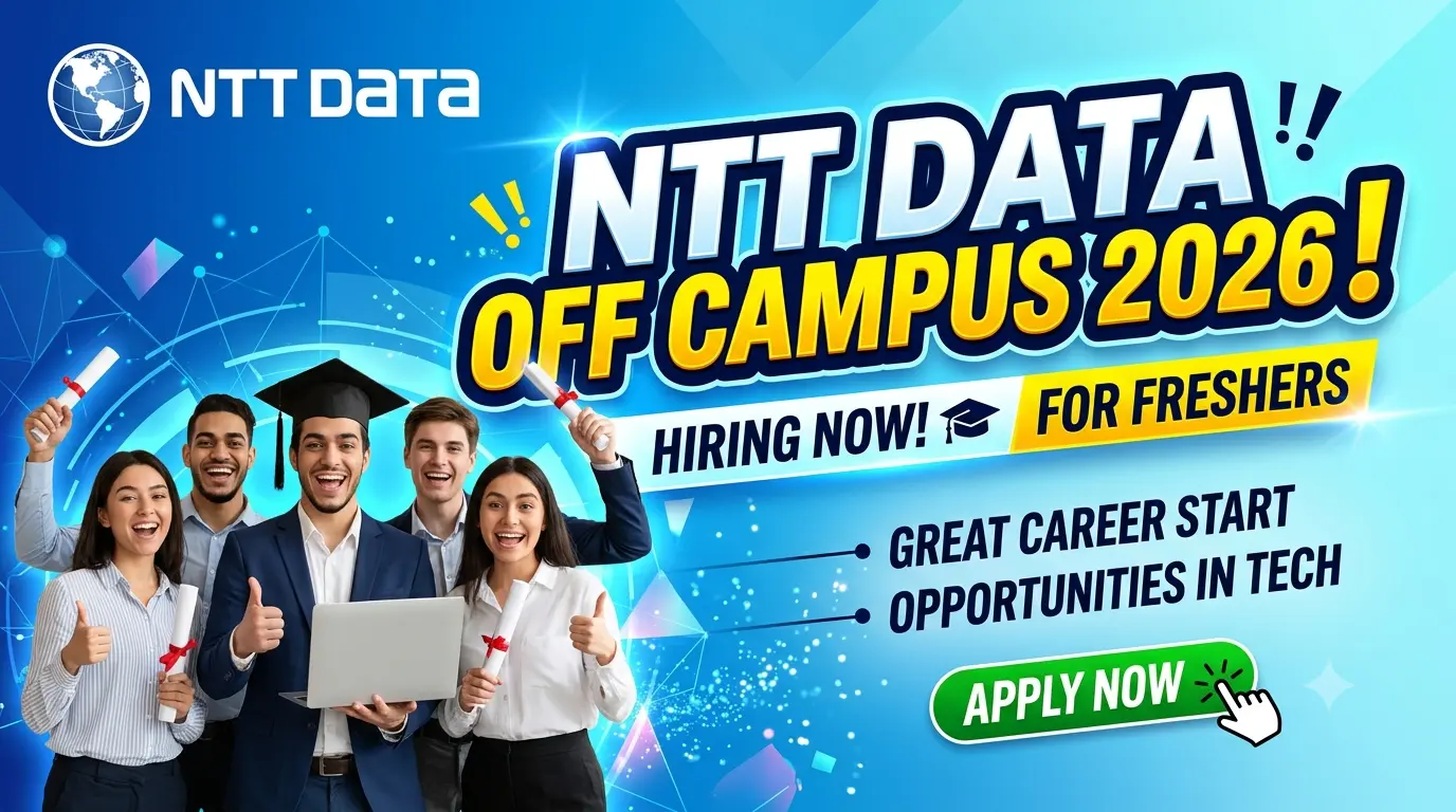 NTT DATA Off Campus 2026 Freshers