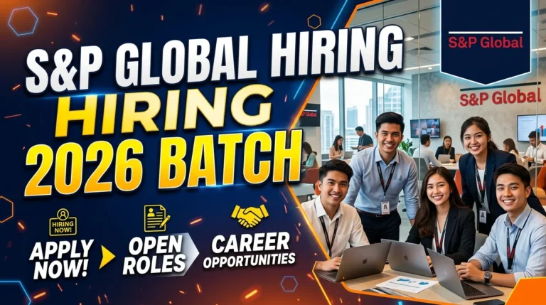 S&P Global Jobs for 2026 Batch