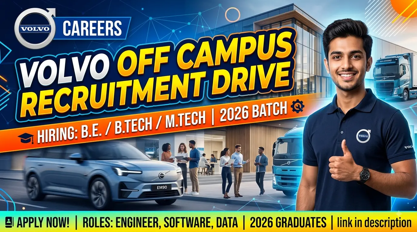 Volvo Off Campus Jobs 2026