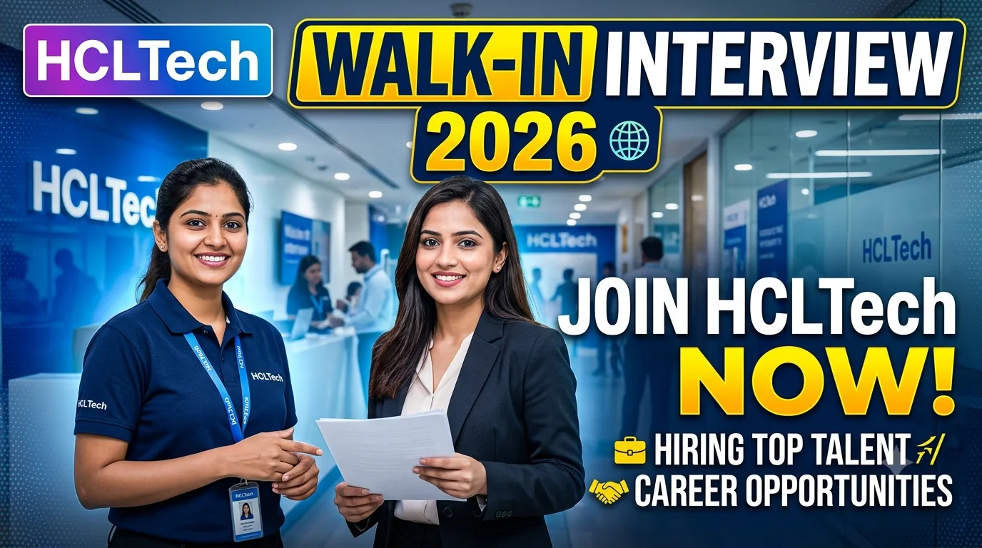 HCLTech Walk-in Interview 2026
