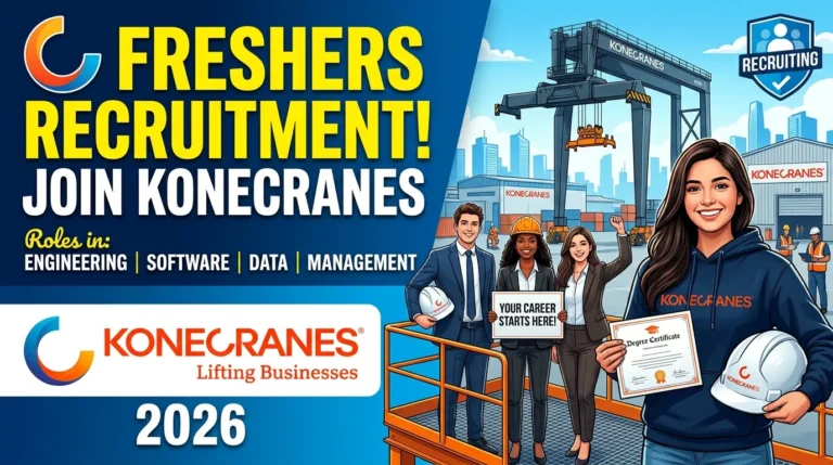 Konecranes Freshers Recruitment 2026