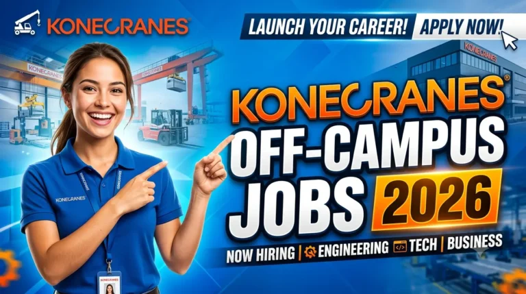 Konecranes Off Campus Jobs 2026