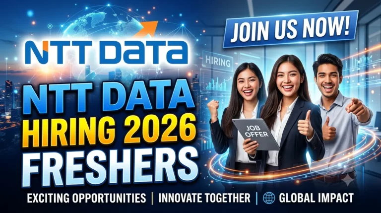 NTT Data Hiring 2026 Freshers