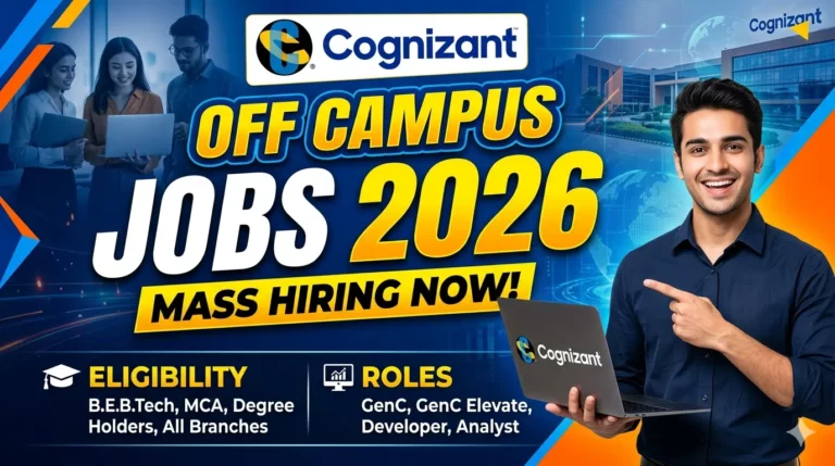 Cognizant Recruitment Freshers 2026