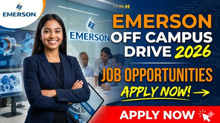 Emerson Recruitment Freshers 2026